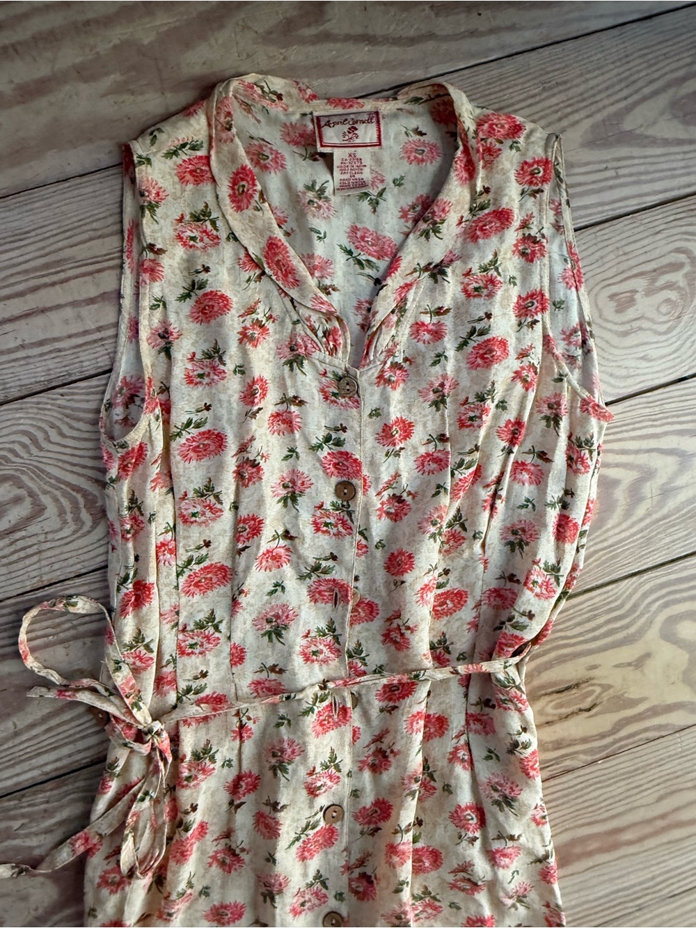 April Cornell Floral Maxi Dress size xs